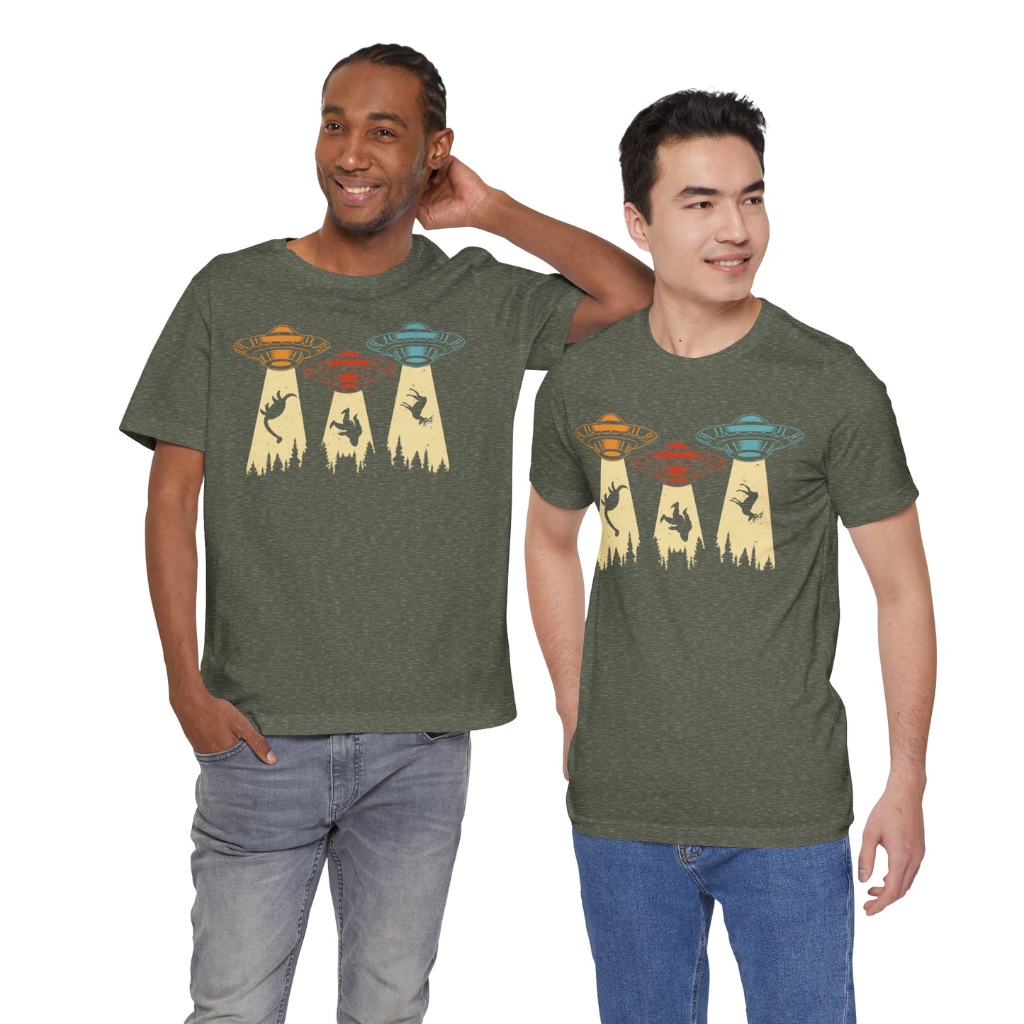 Beam Me Up - UFOs - Multi-Colors Unisex T-Shirt