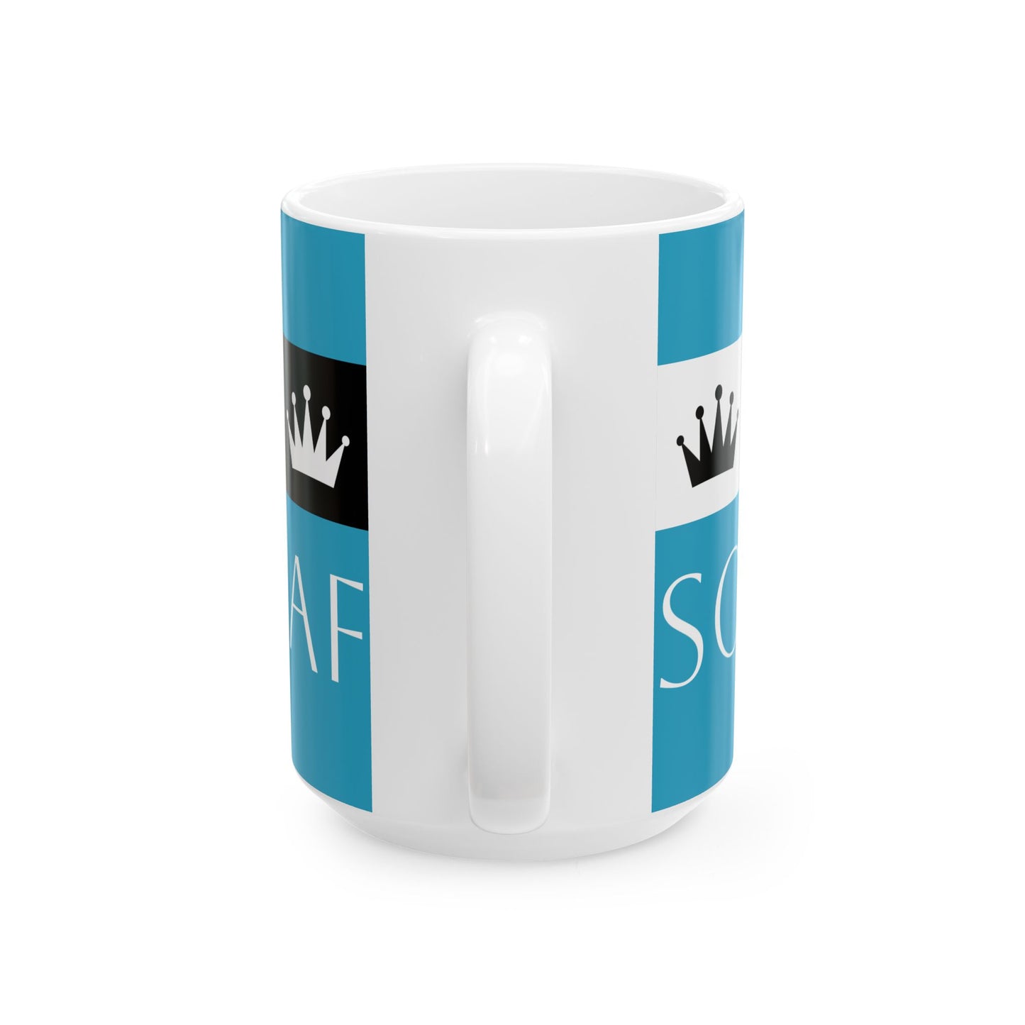 Sovereign AF - Turquoise Ceramic Mug, (11oz, 15oz)