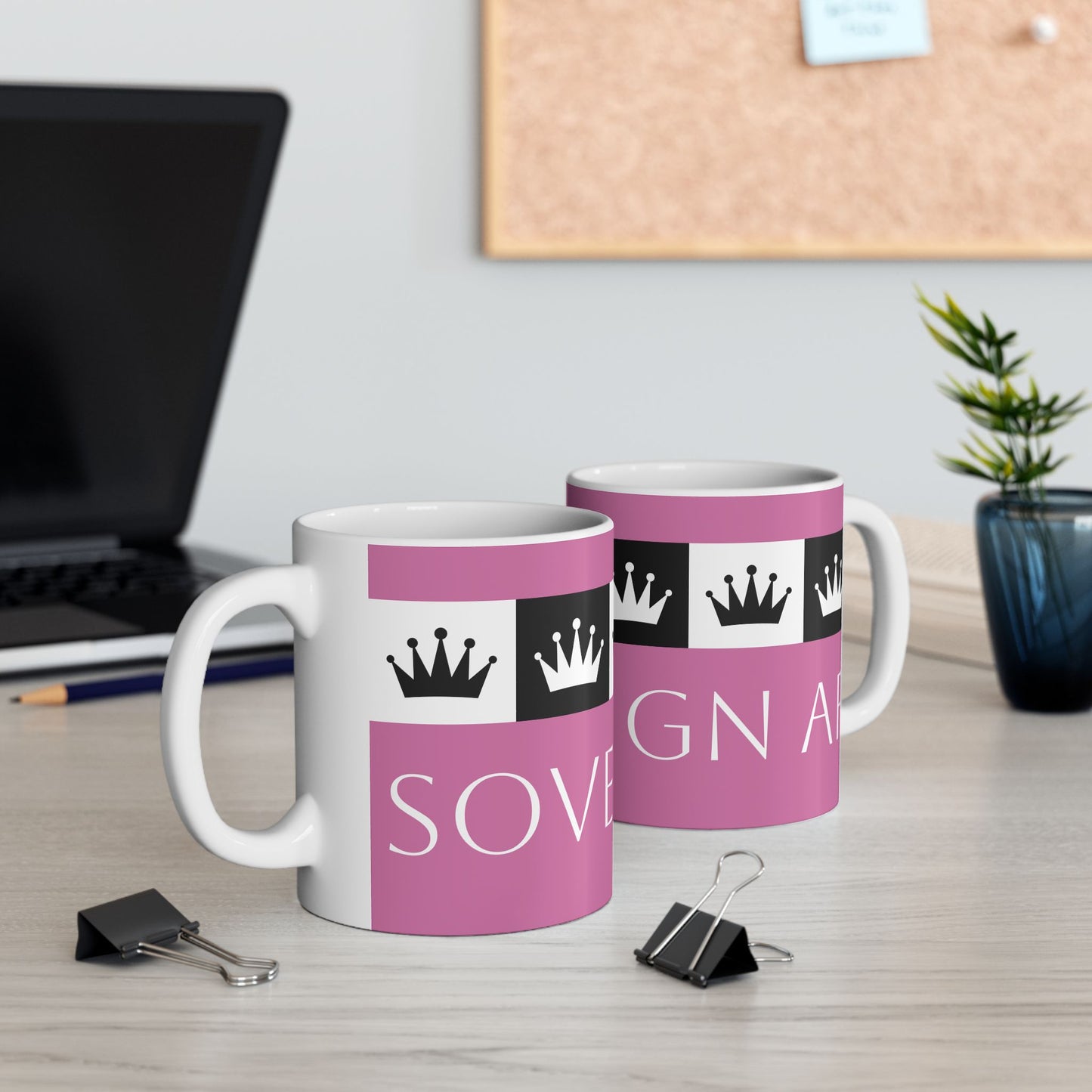 Sovereign AF - Pink Ceramic Mug, (11oz, 15oz)