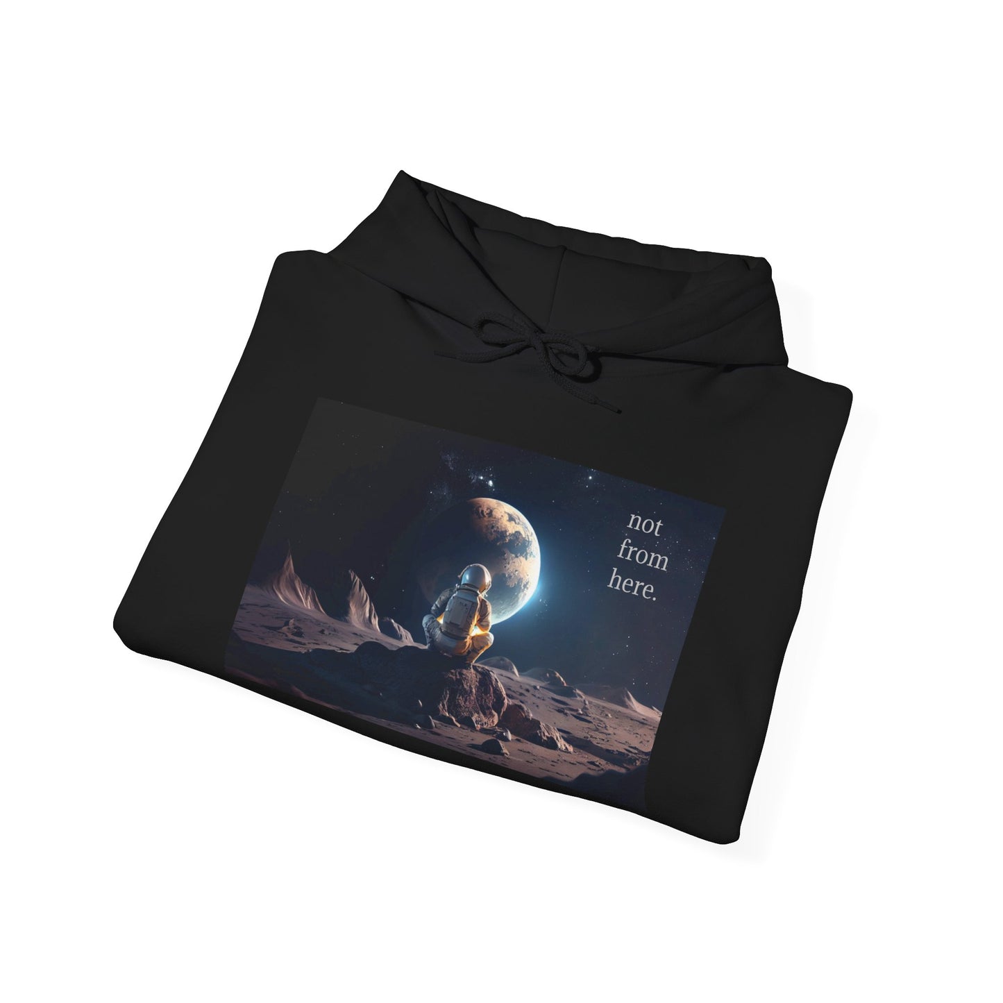 Astronaut Gazing - "Not From Here" - Multi-Colors Unisex Hoodie