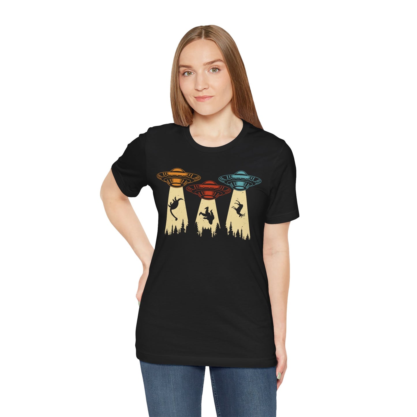 Beam Me Up - UFOs - Multi-Colors Unisex T-Shirt