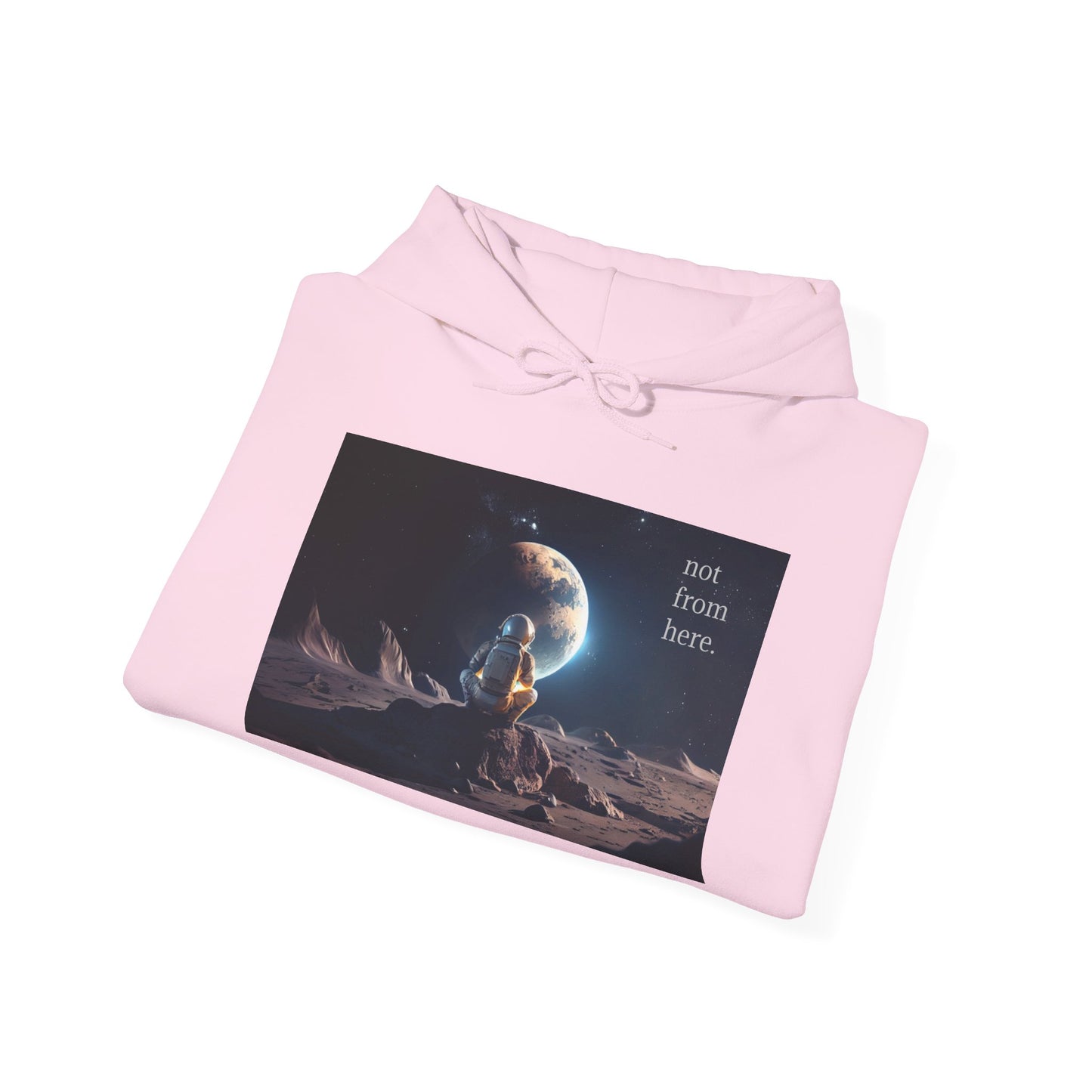 Astronaut Gazing - "Not From Here" - Multi-Colors Unisex Hoodie