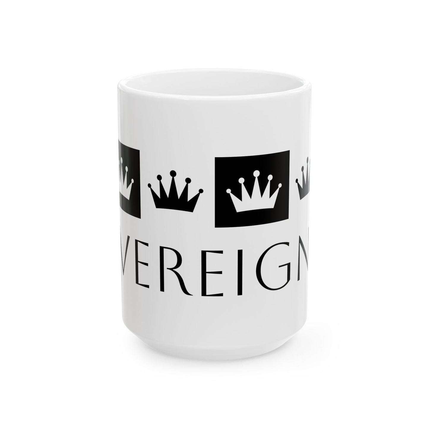 Sovereign AF - White Ceramic Mug, (11oz, 15oz)