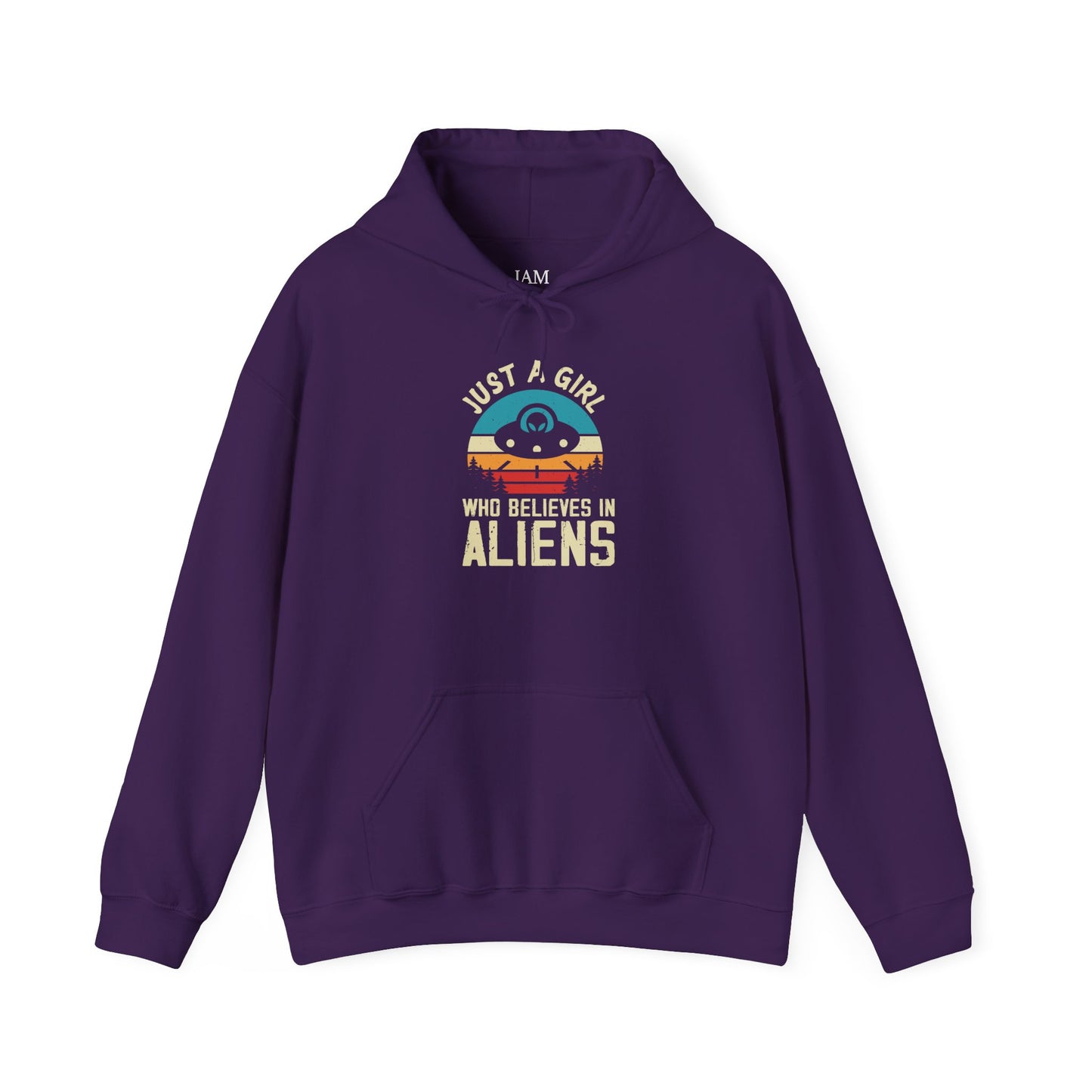 Just a Girl Who Believes in Aliens - Multi-Colors Unisex Hoodie