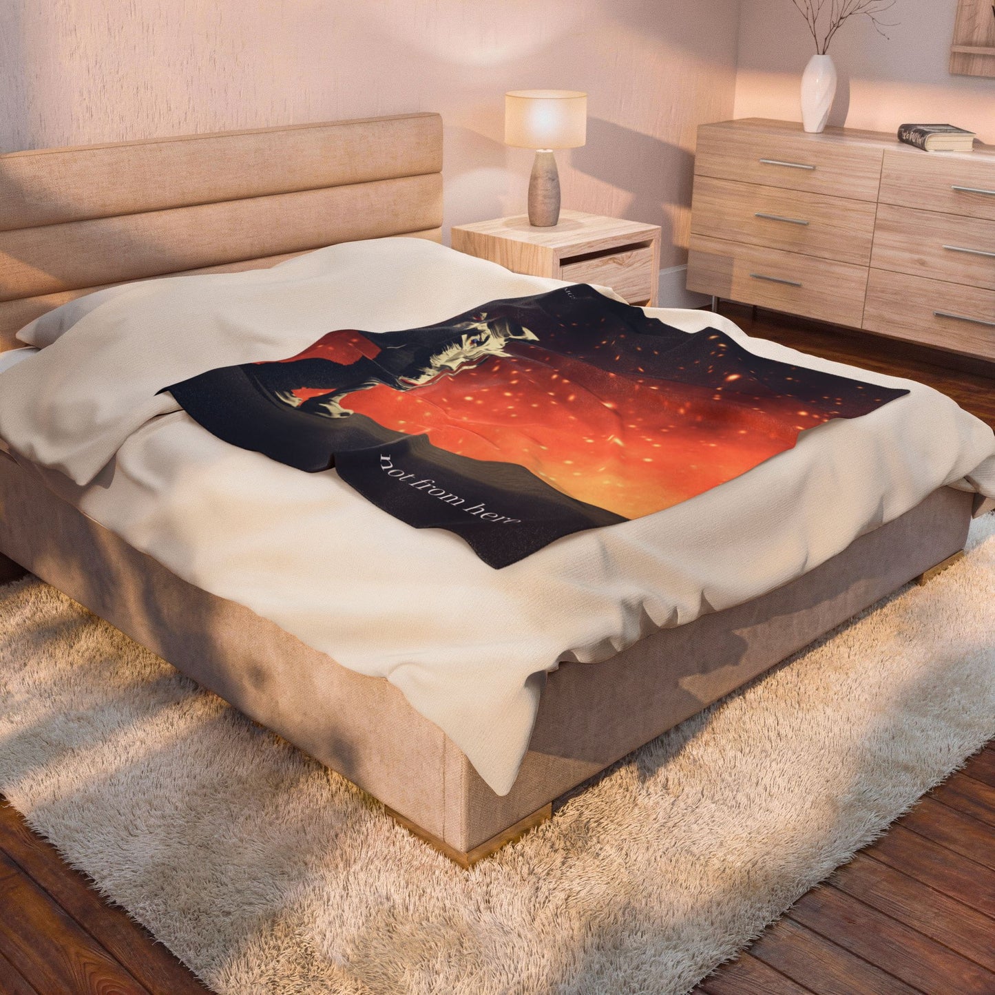 "Not From Here" Astronaut Explorer - Galactic Outer Space Blanket