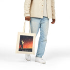 "Not from Here" Astronaut Walking on Another Planet - Galactic Outer Space Tote Bag