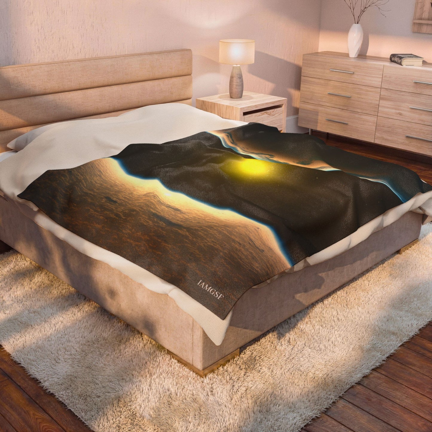 Sun, Moon & Earth - Galactic Outer Space Blanket