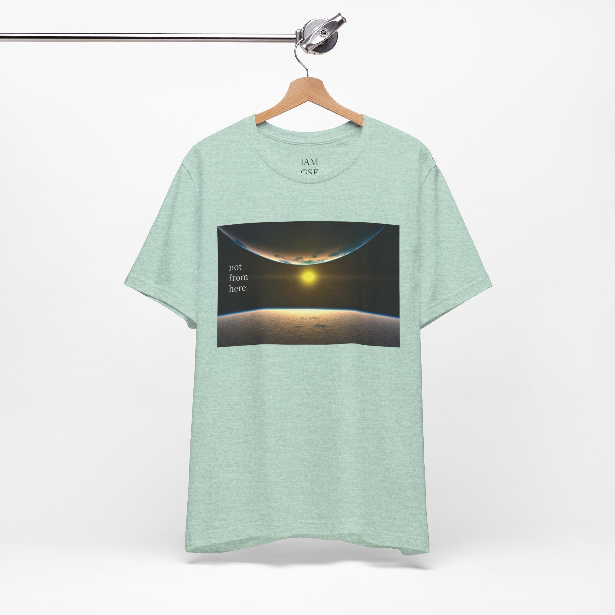 Outer Space - "Not From Here" - Multi-Colors Unisex T-shirt