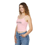 Real Leaders Liberate People - Spaghetti Tank Crop Top