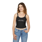Real Leaders Liberate People - Spaghetti Tank Crop Top