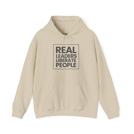 Real Leaders Liberate People - SQUARE - Gildon Unisex Hoodie