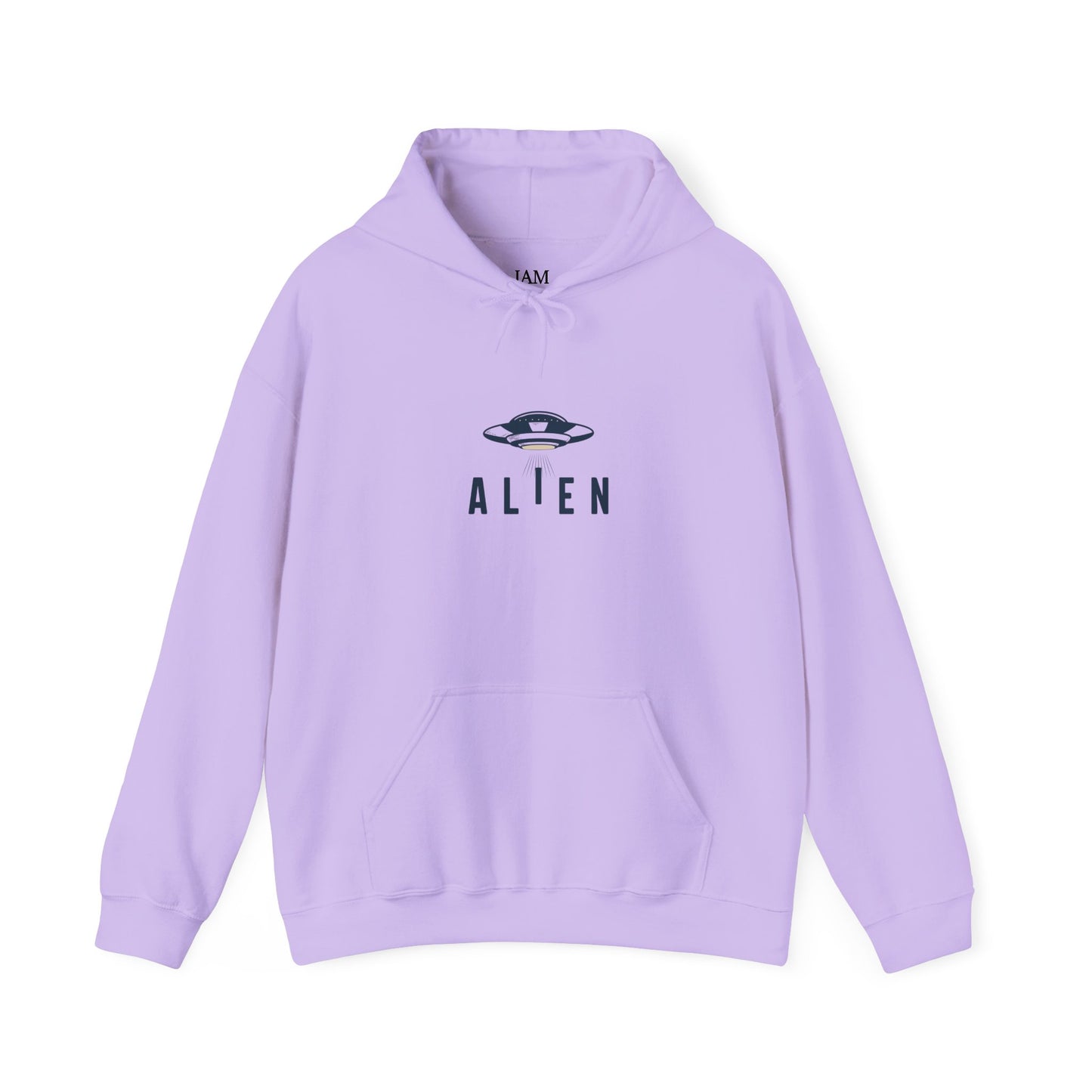 Alien with UFO - Multi-Colors Unisex Hoodie