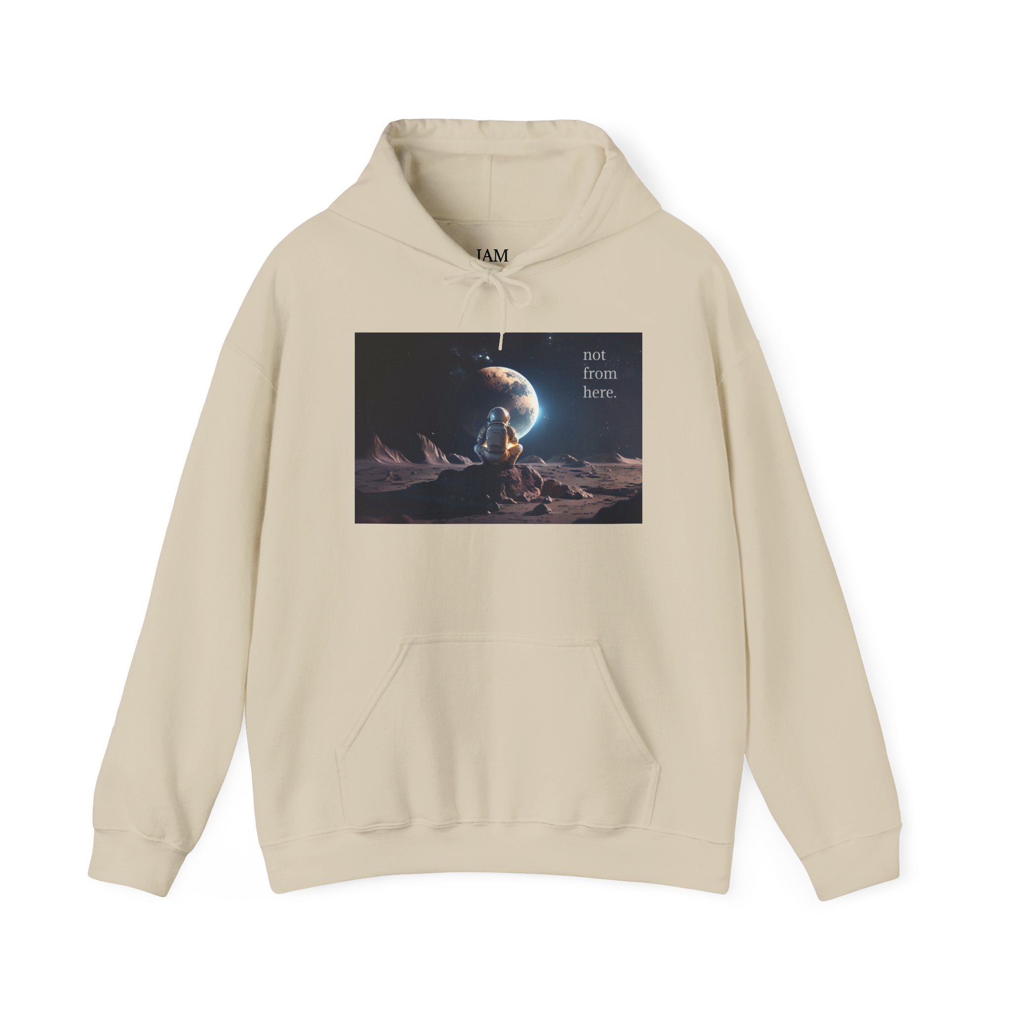 Astronaut Gazing - "Not From Here" - Multi-Colors Unisex Hoodie