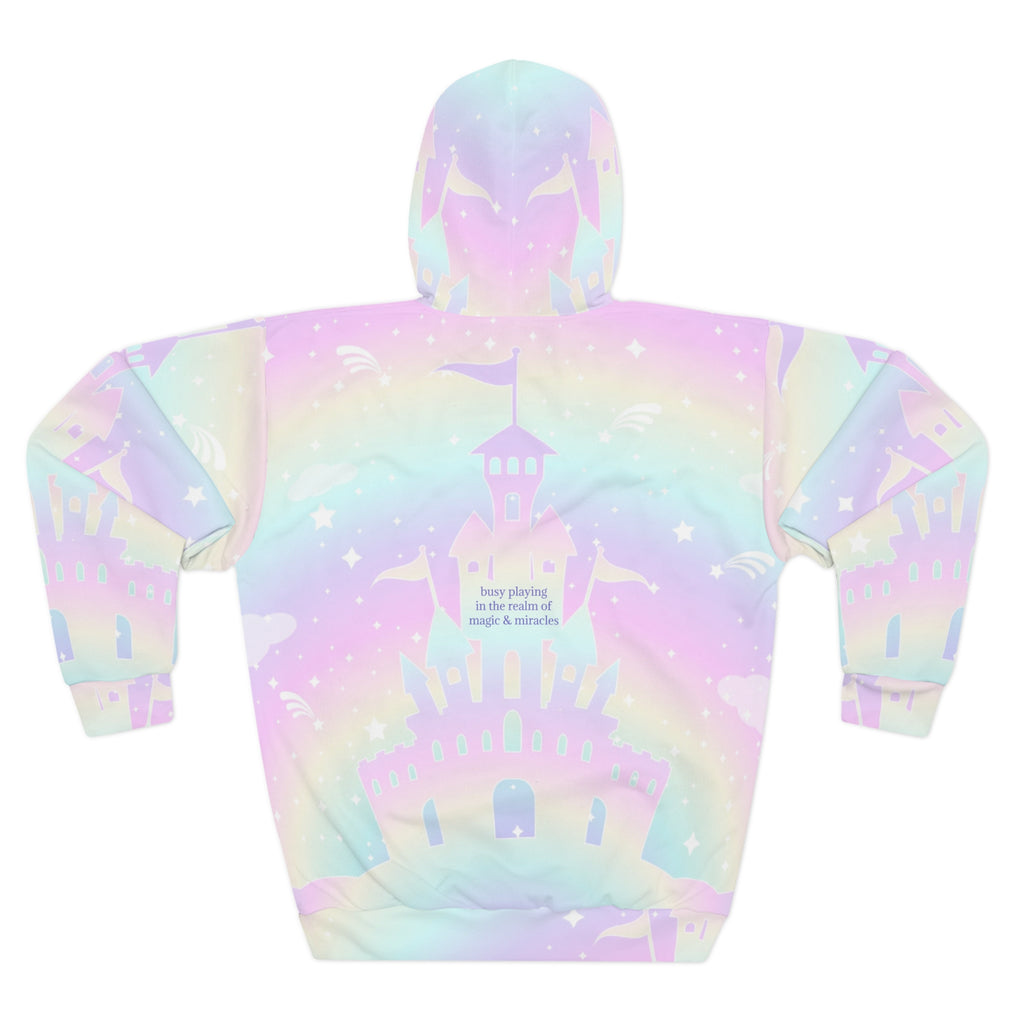 Busy Playing in Miracles - Magic Castle Unisex Pullover Hoodie