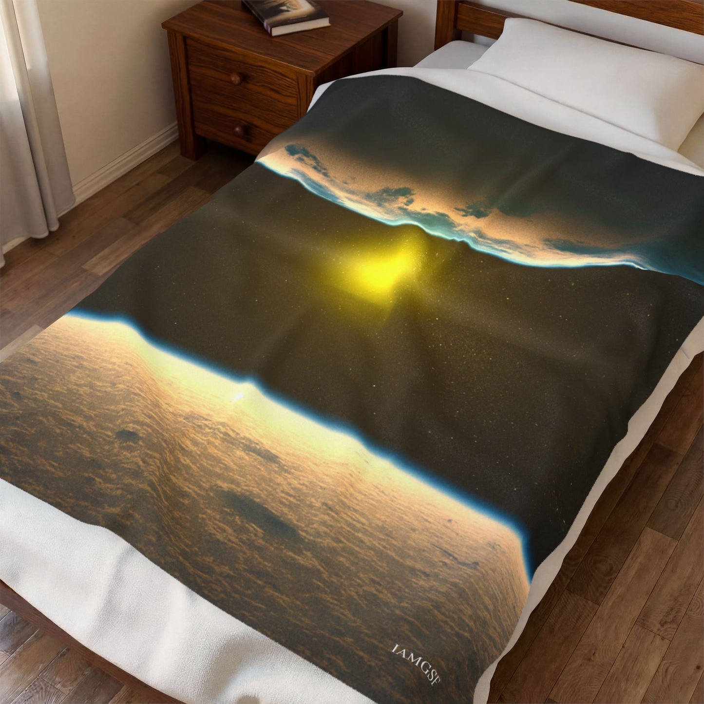 Sun, Moon & Earth - Galactic Outer Space Blanket