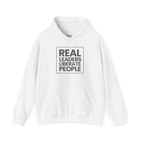 Real Leaders Liberate People - SQUARE - Gildon Unisex Hoodie