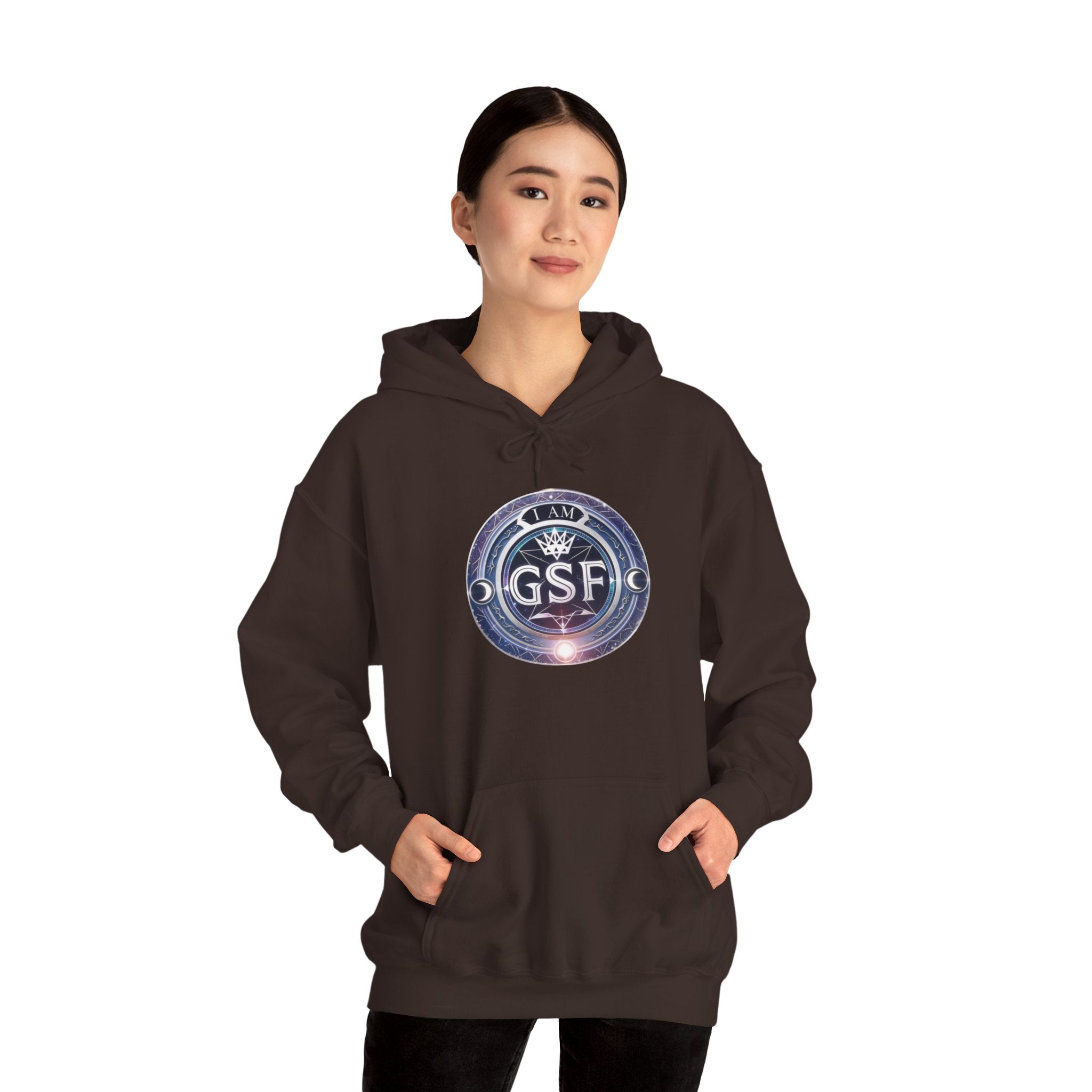 I AM God, Sovereign, Free Emblem - Multi-Colors Unisex Hoodie