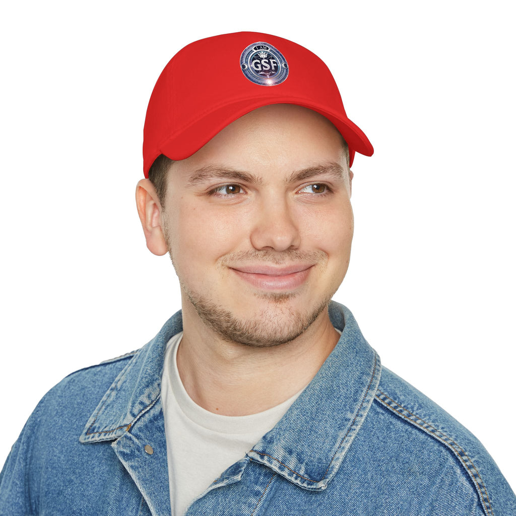 I Am God, Sovereign, Free Emblem - Baseball Cap