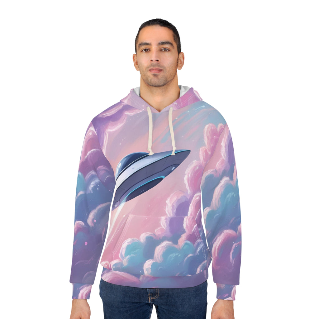Busy Visiting Other Worlds - UFO Unisex Pullover Hoodie