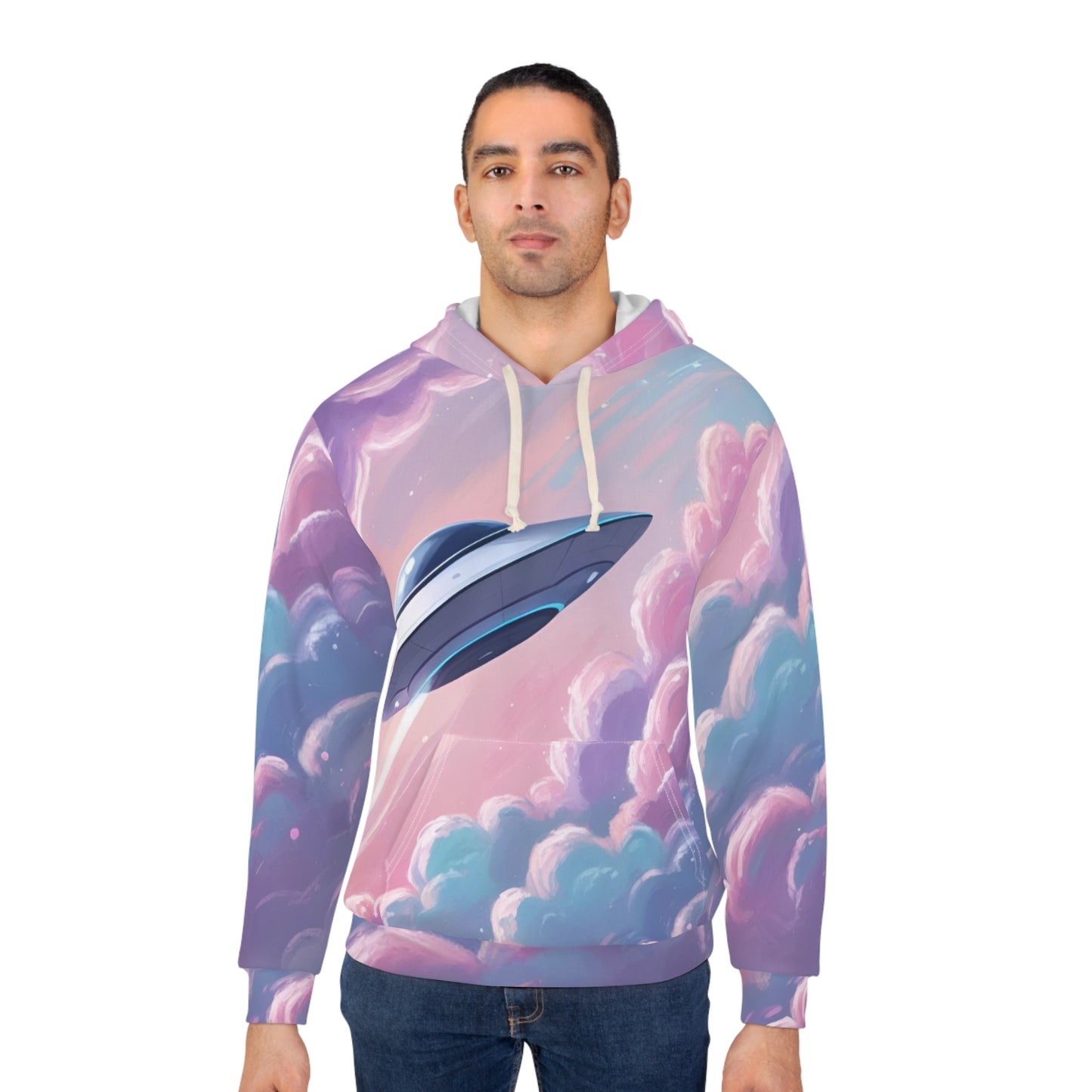 Busy Visiting Other Worlds - UFO Unisex Pullover Hoodie