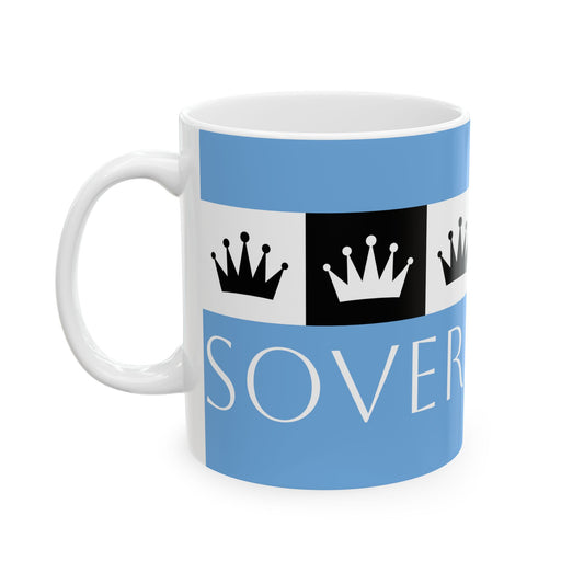 Sovereign AF - Light Blue Ceramic Mug, (11oz, 15oz)