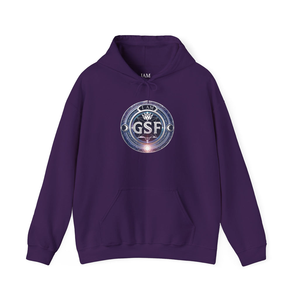 I AM God, Sovereign, Free Emblem - Multi-Colors Unisex Hoodie