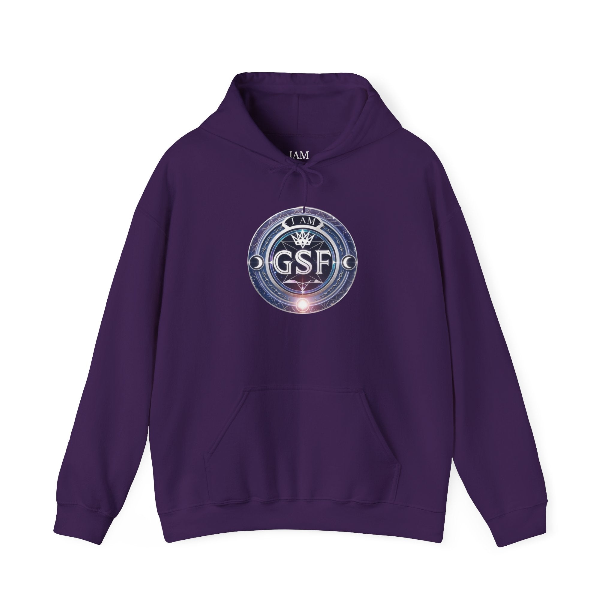 I AM God, Sovereign, Free Emblem - Multi-Colors Unisex Hoodie