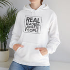 Real Leaders Liberate People - SQUARE - Gildon Unisex Hoodie