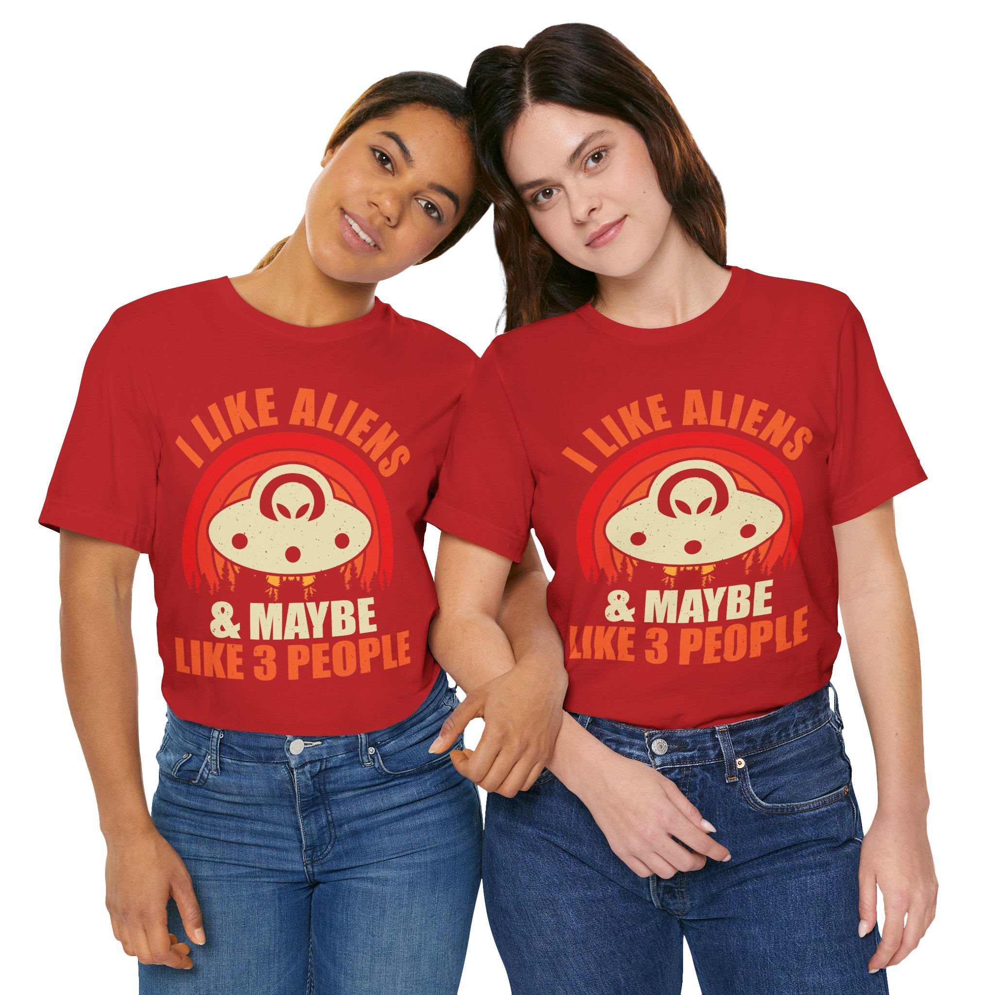 I Prefer Aliens - Multi-Colors Unisex T-Shirt