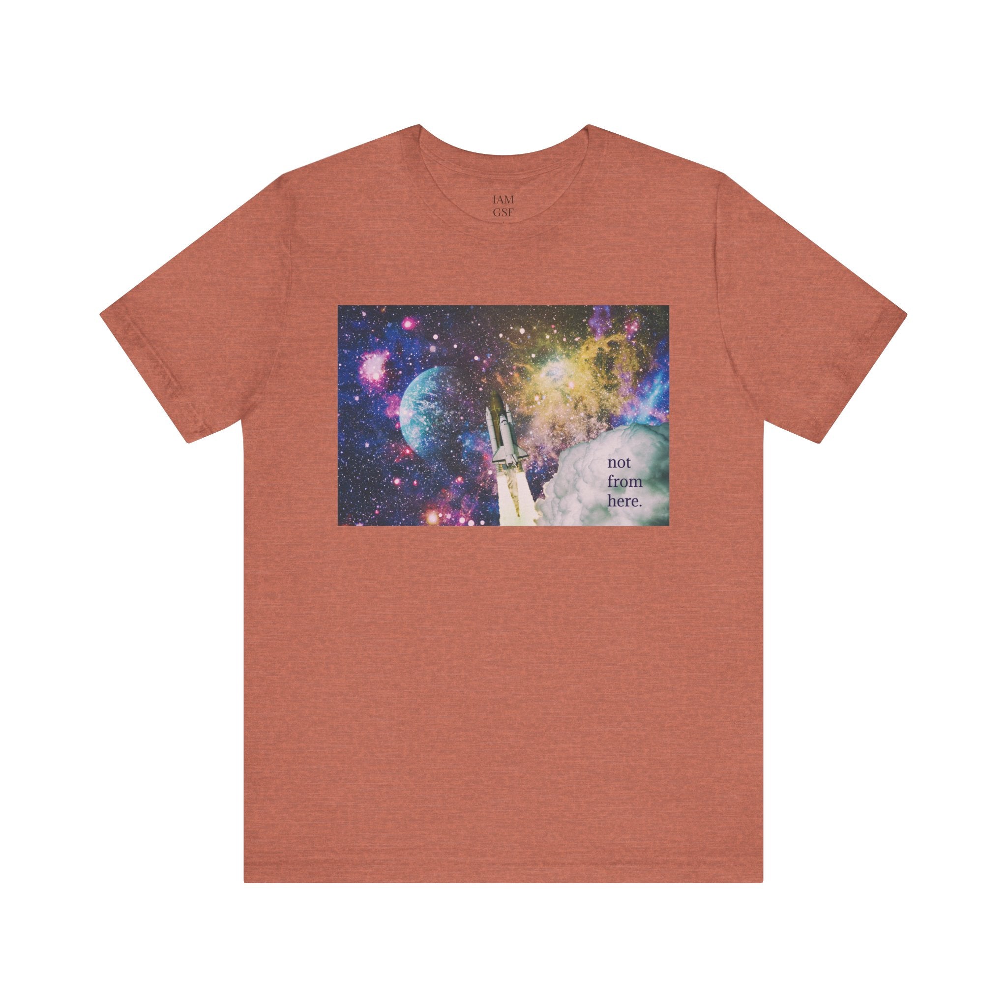 Psychedelic Rocket - "Not From Here" - Multi-Colors Unisex T-Shirt