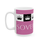 Sovereign AF - Pink Ceramic Mug, (11oz, 15oz)
