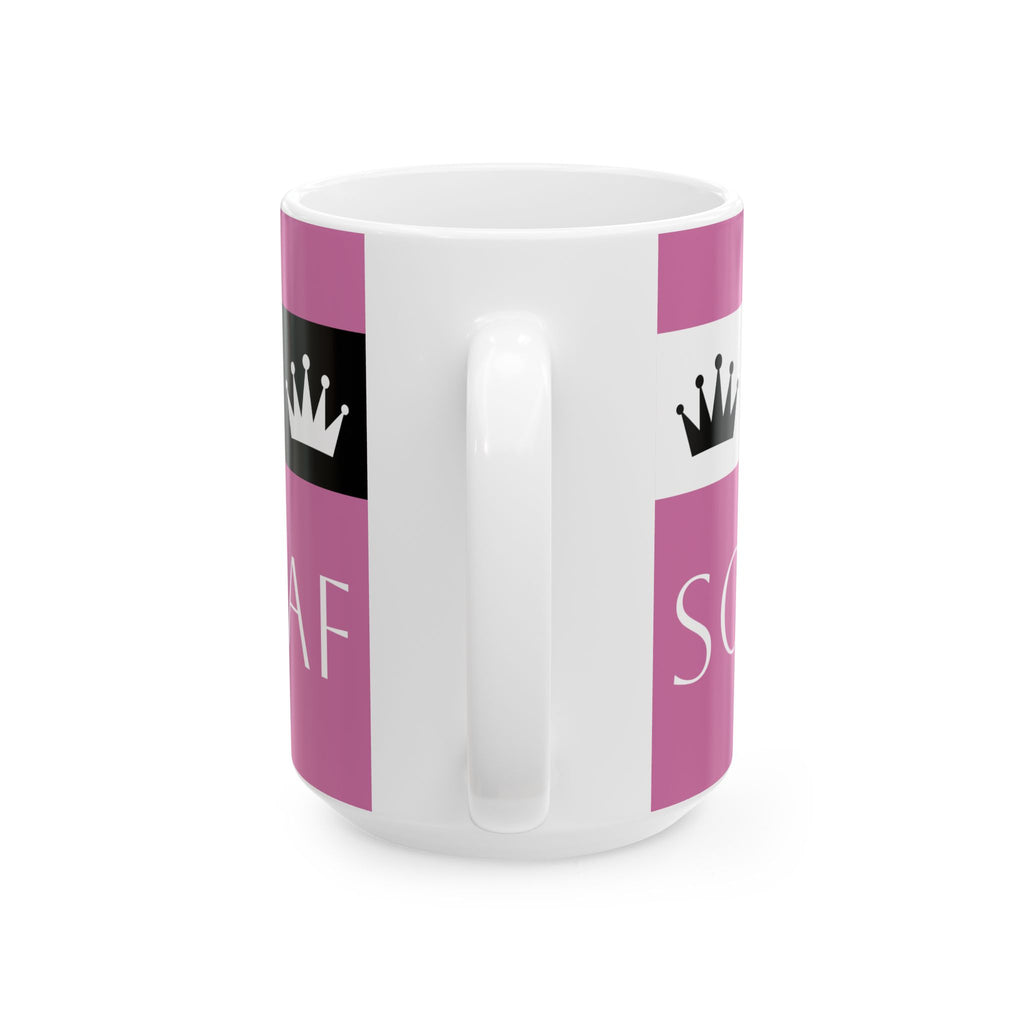 Sovereign AF - Pink Ceramic Mug, (11oz, 15oz)