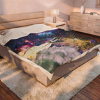 Cosmic Rocketship Launch- Galactic Outer Space Blanket