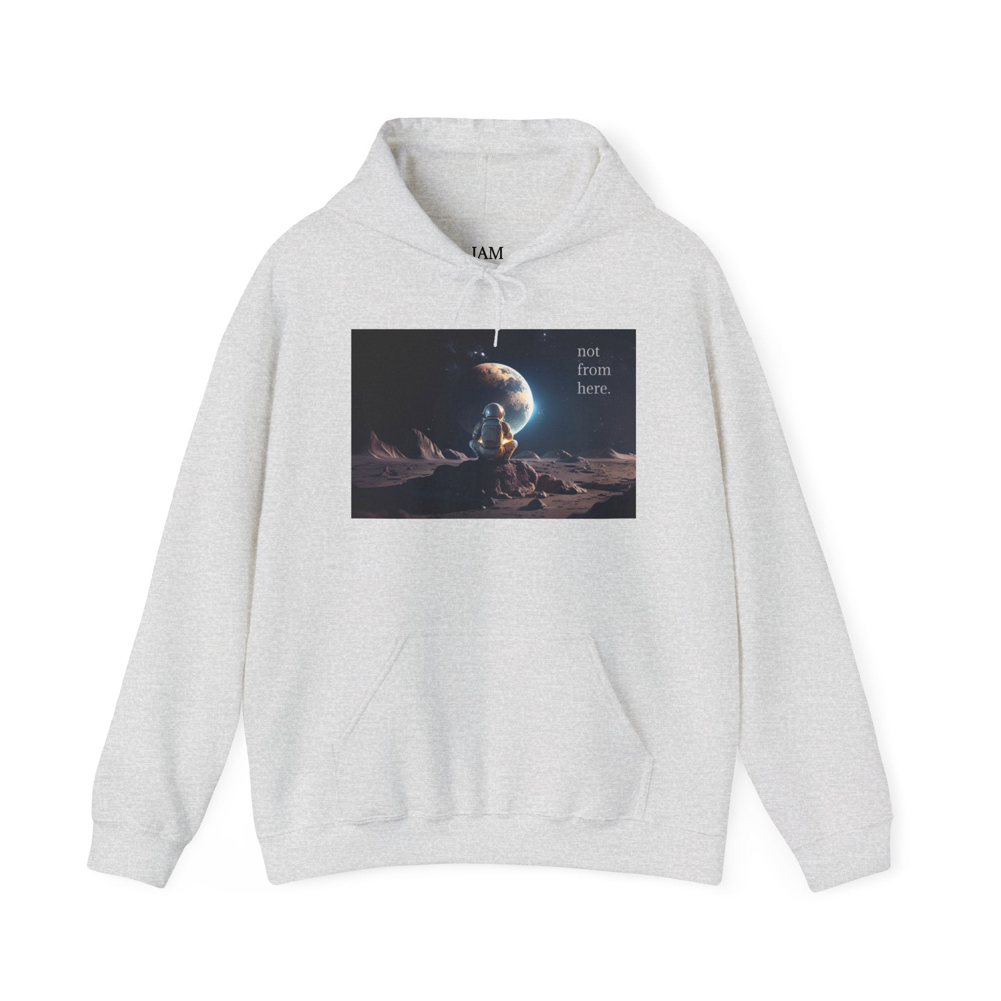 Astronaut Gazing - "Not From Here" - Multi-Colors Unisex Hoodie