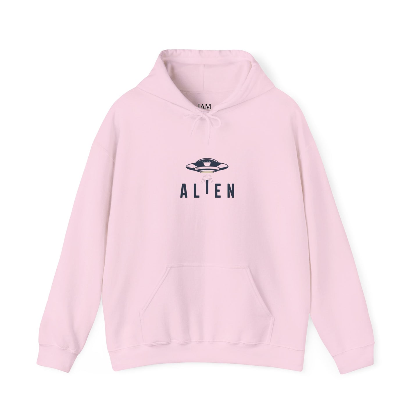 Alien with UFO - Multi-Colors Unisex Hoodie