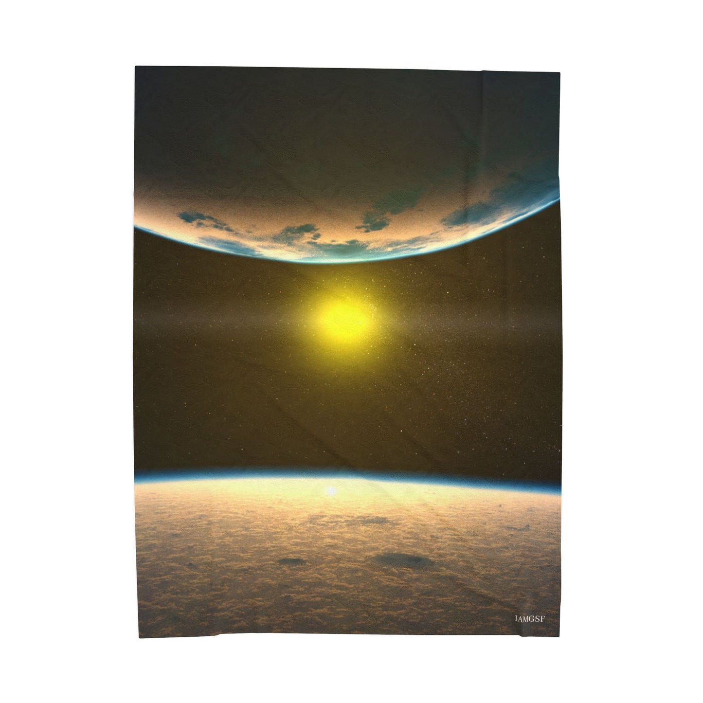 Sun, Moon & Earth - Galactic Outer Space Blanket