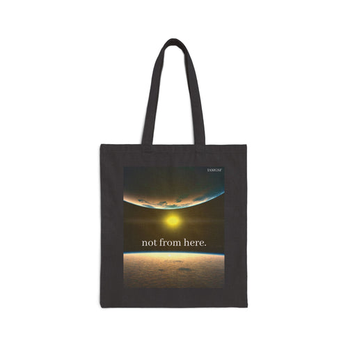 "Not from Here" Sun, Moon and Earth -  Galactic Outer Space Tote Bag