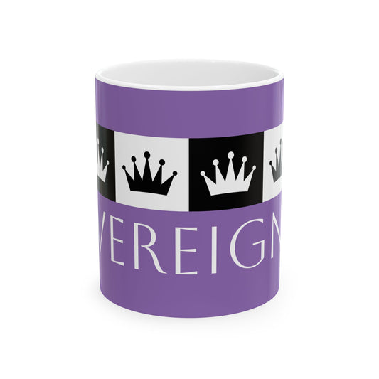 Sovereign AF - Purple Ceramic Mug, (11oz, 15oz)