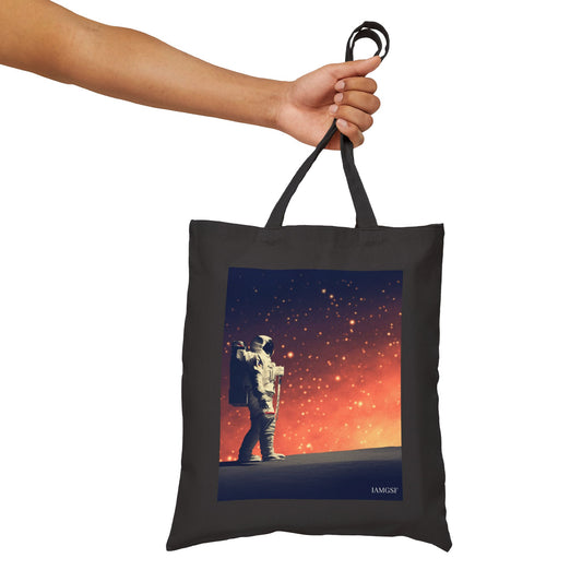 Astronaut Walking on Another Planet - Galactic Outer Space Tote Bag