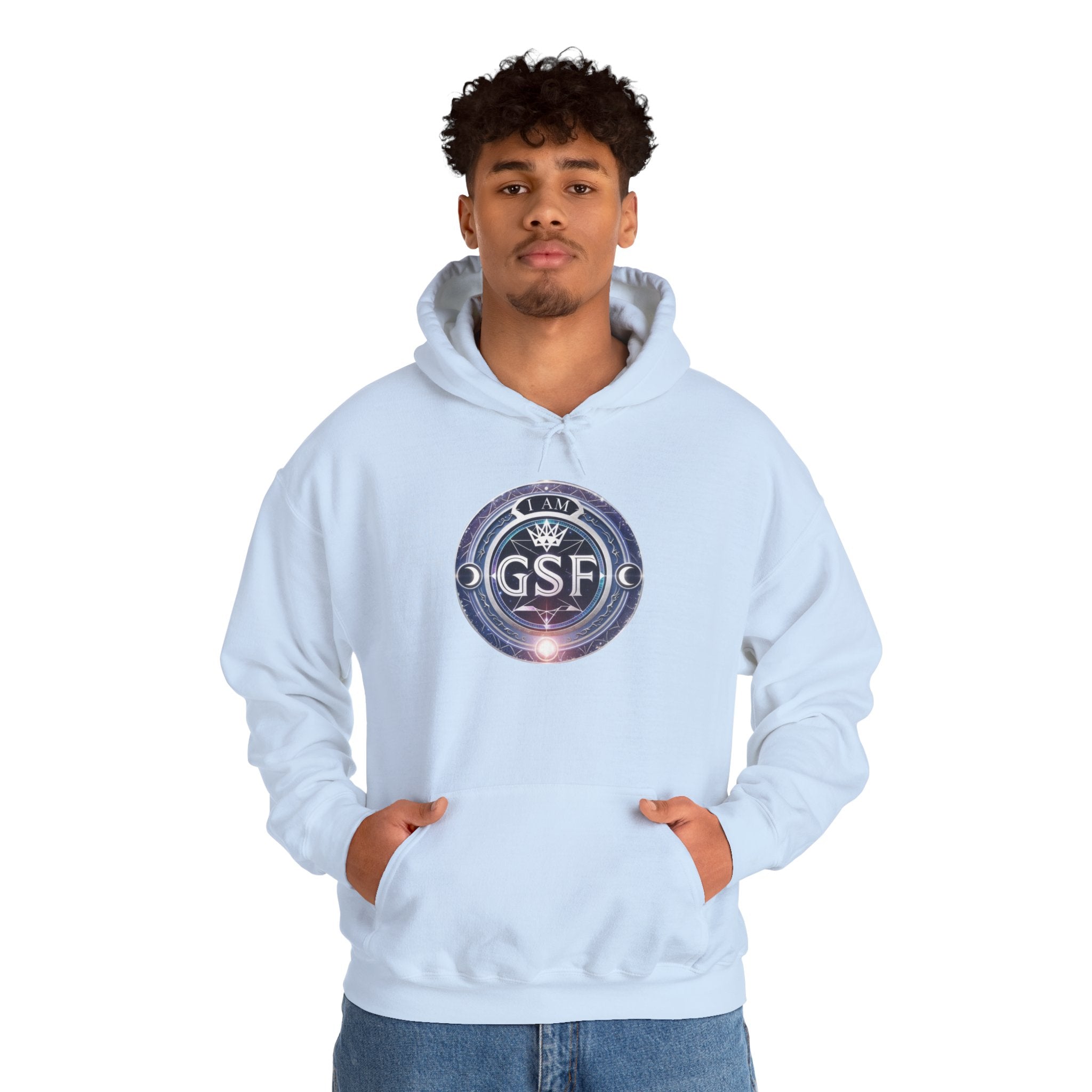 I AM God, Sovereign, Free Emblem - Multi-Colors Unisex Hoodie