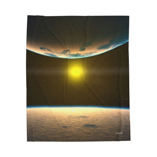 Sun, Moon & Earth - Galactic Outer Space Blanket