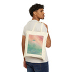 UFO Dreamscape Tote Bag - Cosmic Pastel Canvas Shopper