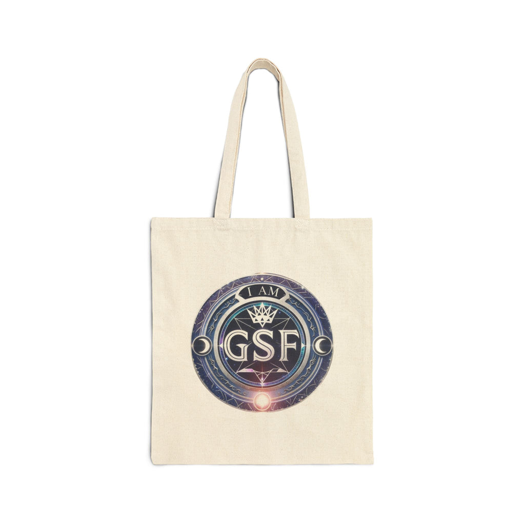 I Am God, Sovereign, Free Emblem - Galactic Tote Bag