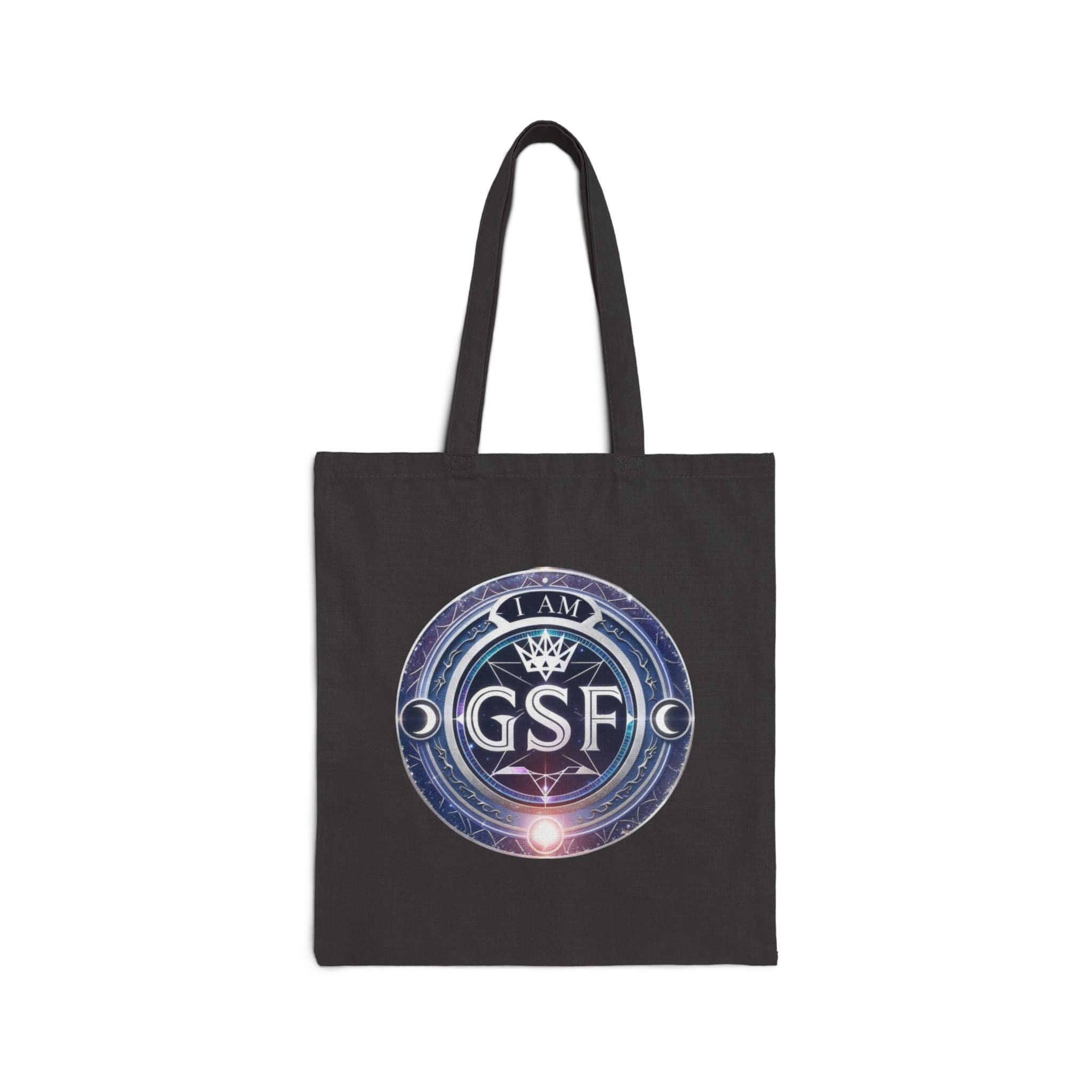 I Am God, Sovereign, Free Emblem - Galactic Tote Bag