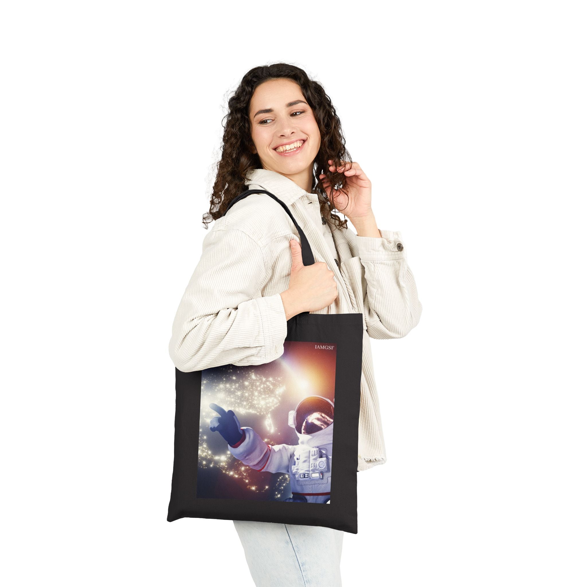Reaching for the Stars- Galactic Outer Space Tote Bag