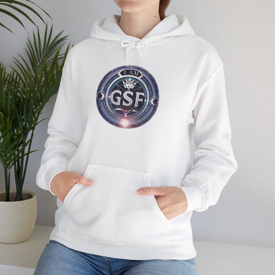 I AM God, Sovereign, Free Emblem - Multi-Colors Unisex Hoodie