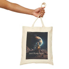 "Not from Here" Astronaut Gazing Back at Earth - Galactic Outer Space Tote Bag