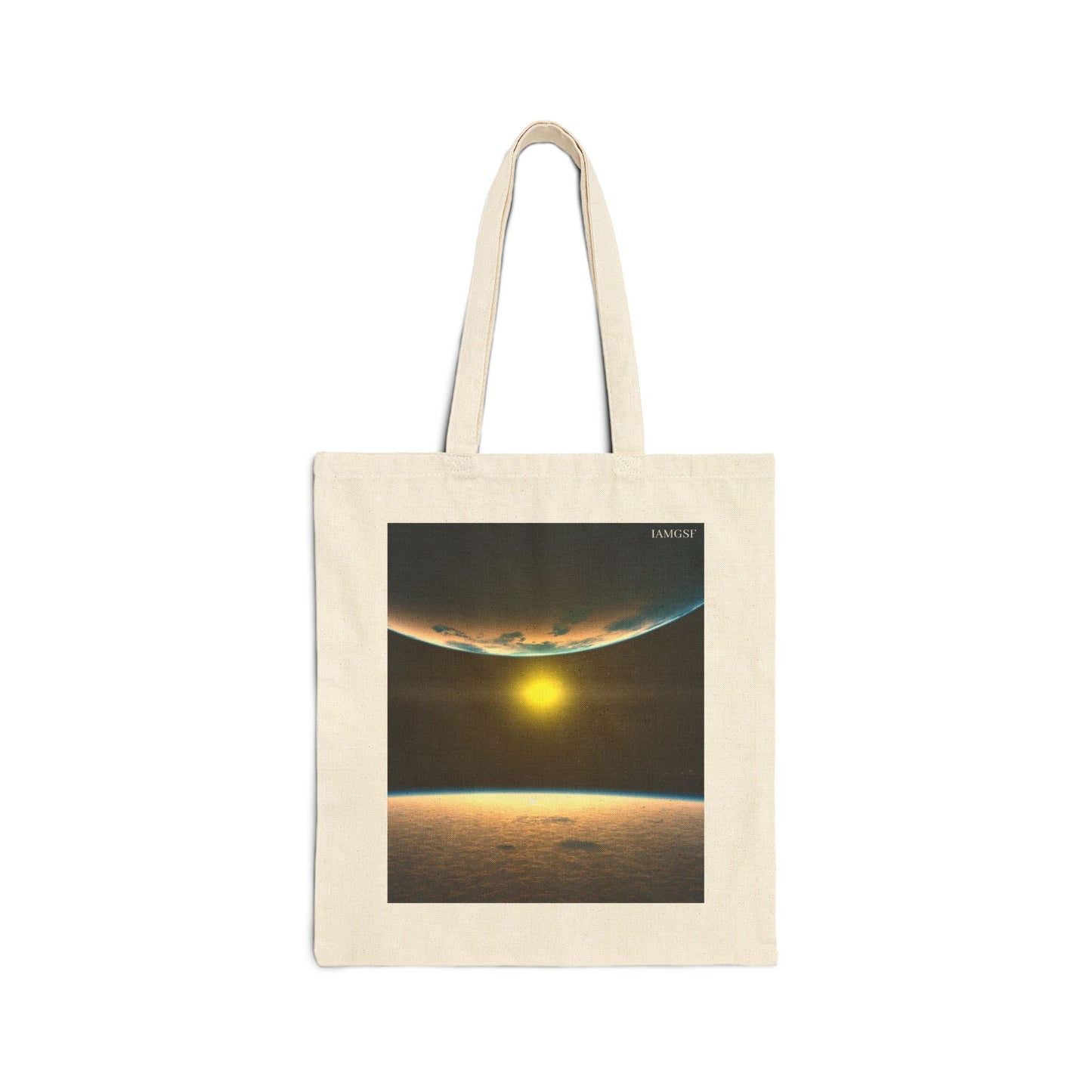Sun, Moon and Earth -  Galactic Outer Space Tote Bag