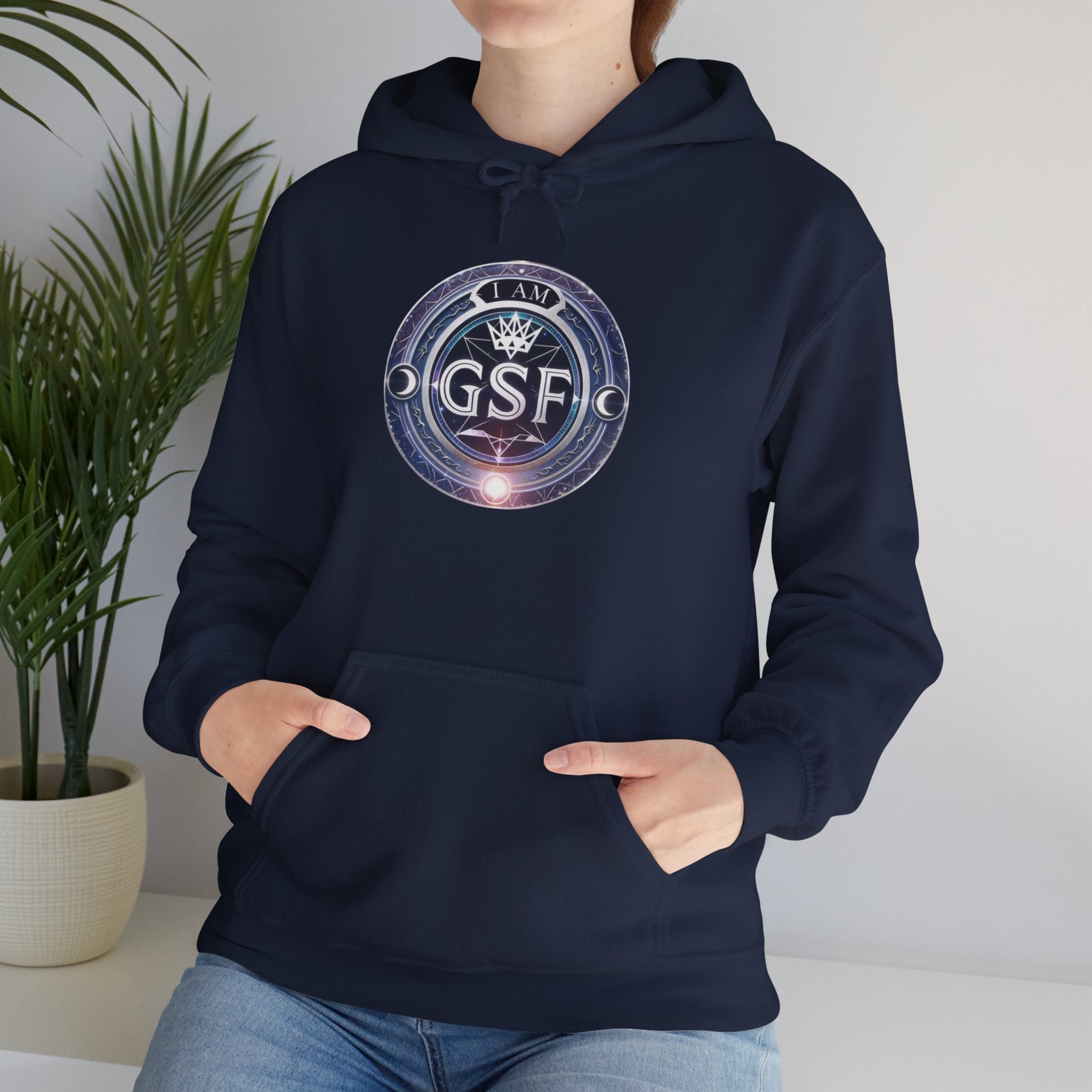 I AM God, Sovereign, Free Emblem - Multi-Colors Unisex Hoodie
