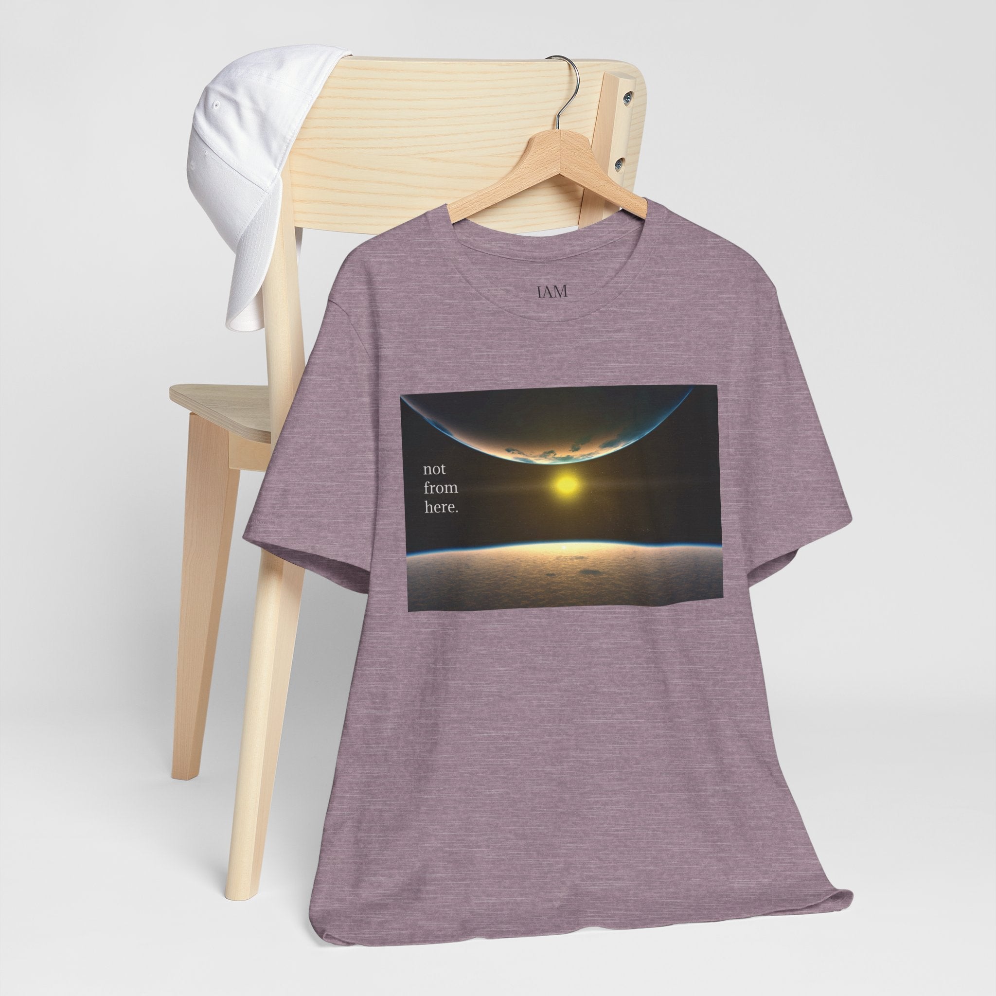 Outer Space - "Not From Here" - Multi-Colors Unisex T-shirt